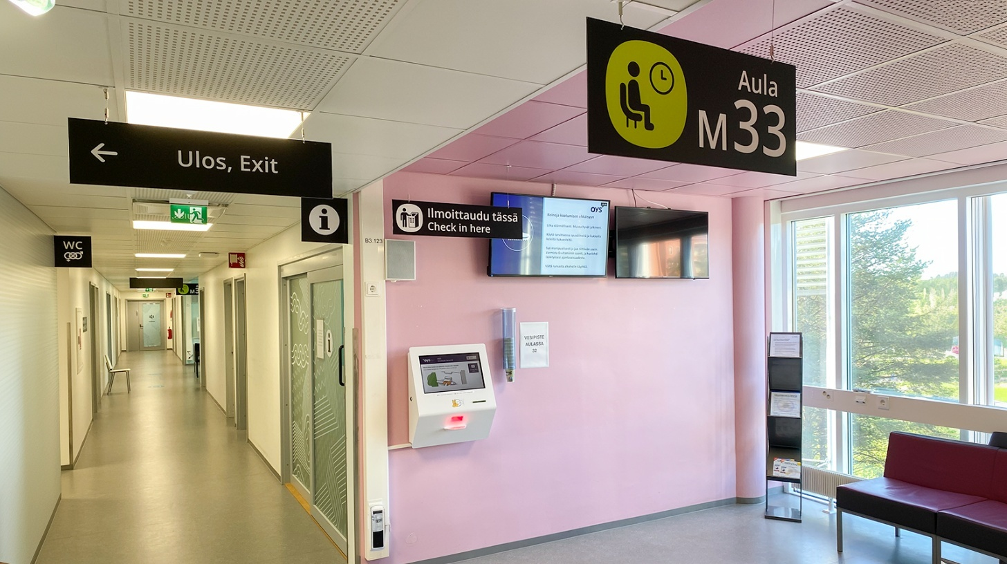 OYS Silmäklinikan aulatilat